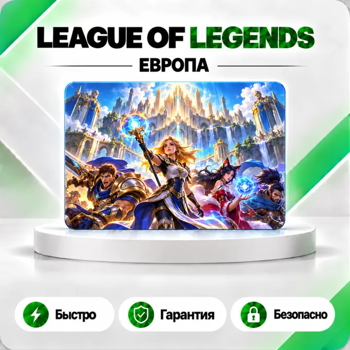 ️ [АВТО 24\7] КАРТА LEAGUE OF LEGENDS 575-13500 RP ЕВРОПА