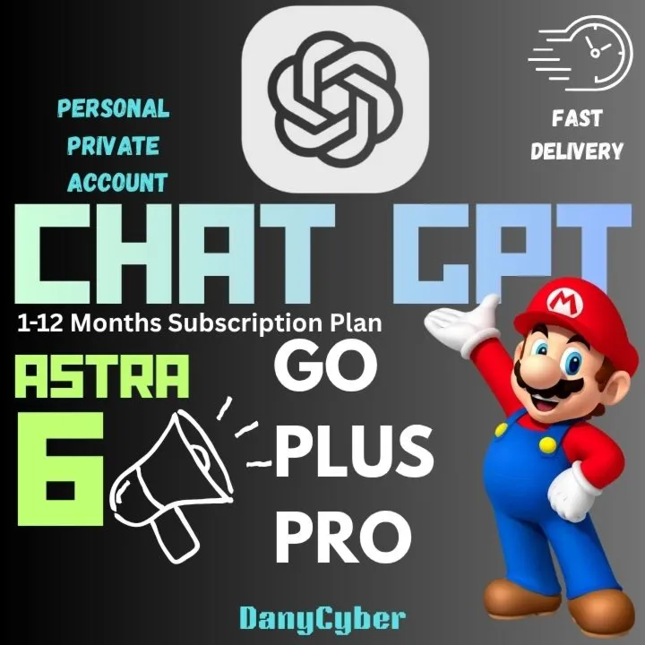 ChatGPT 6 ASTRA PLUS | PRO ПОДПИСКА НА 1 МЕСЯЦ ЛИЧНЫЙ АККАУНТ