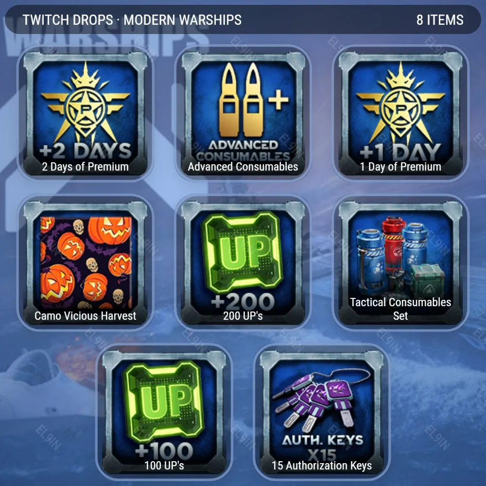 ✨Modern Warships📈Твич Дропсы🎁8 предметов + 🎁
