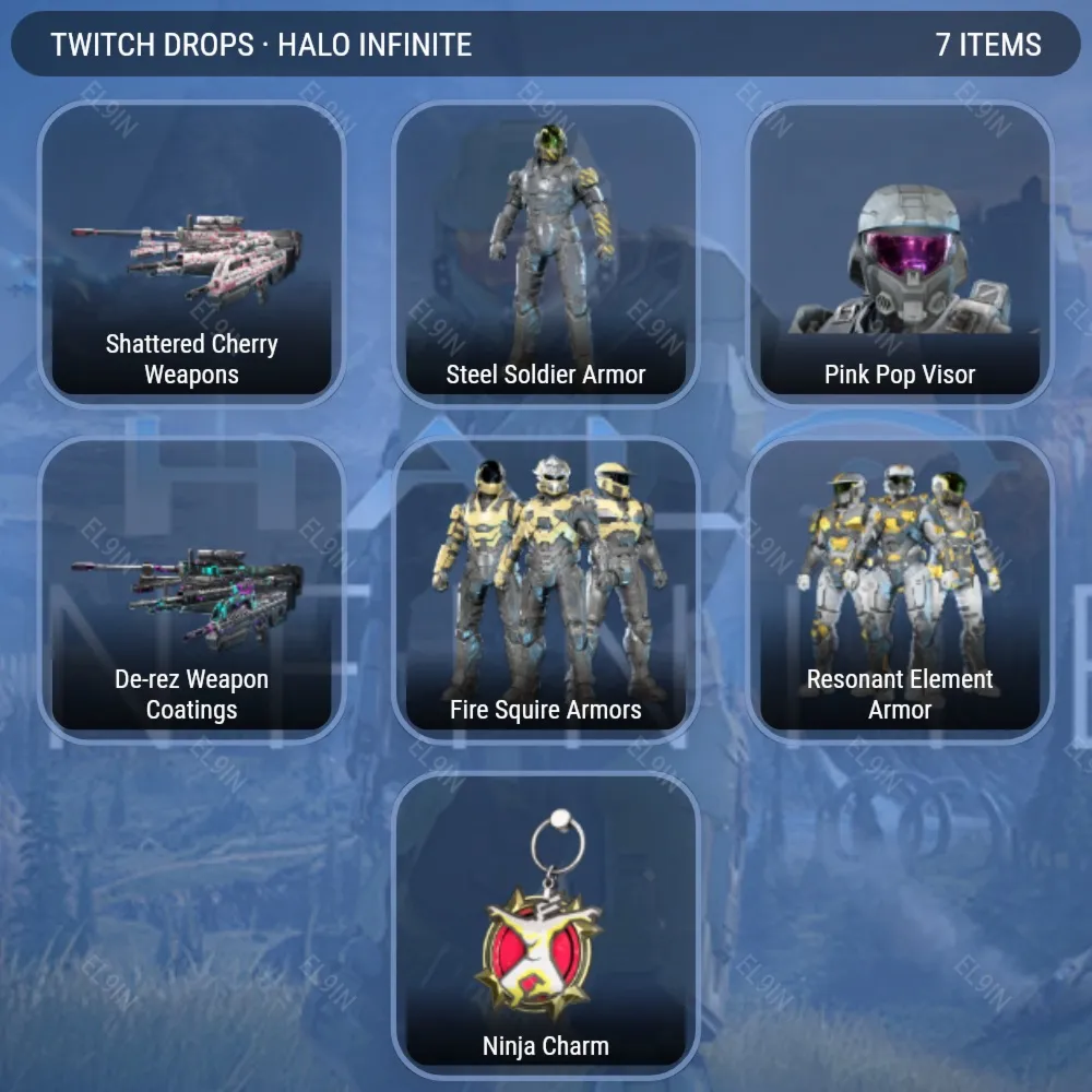 🎖️Halo Infinite✨Твич Дропсы✨7 предметов + 🎁