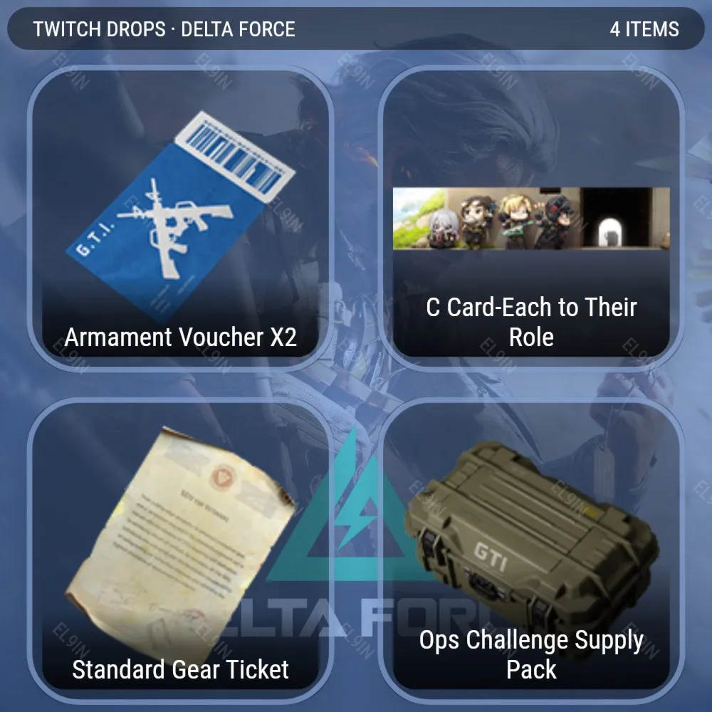 🎮Delta Force✅Твич Дропсы✨4 предметов + 🎁