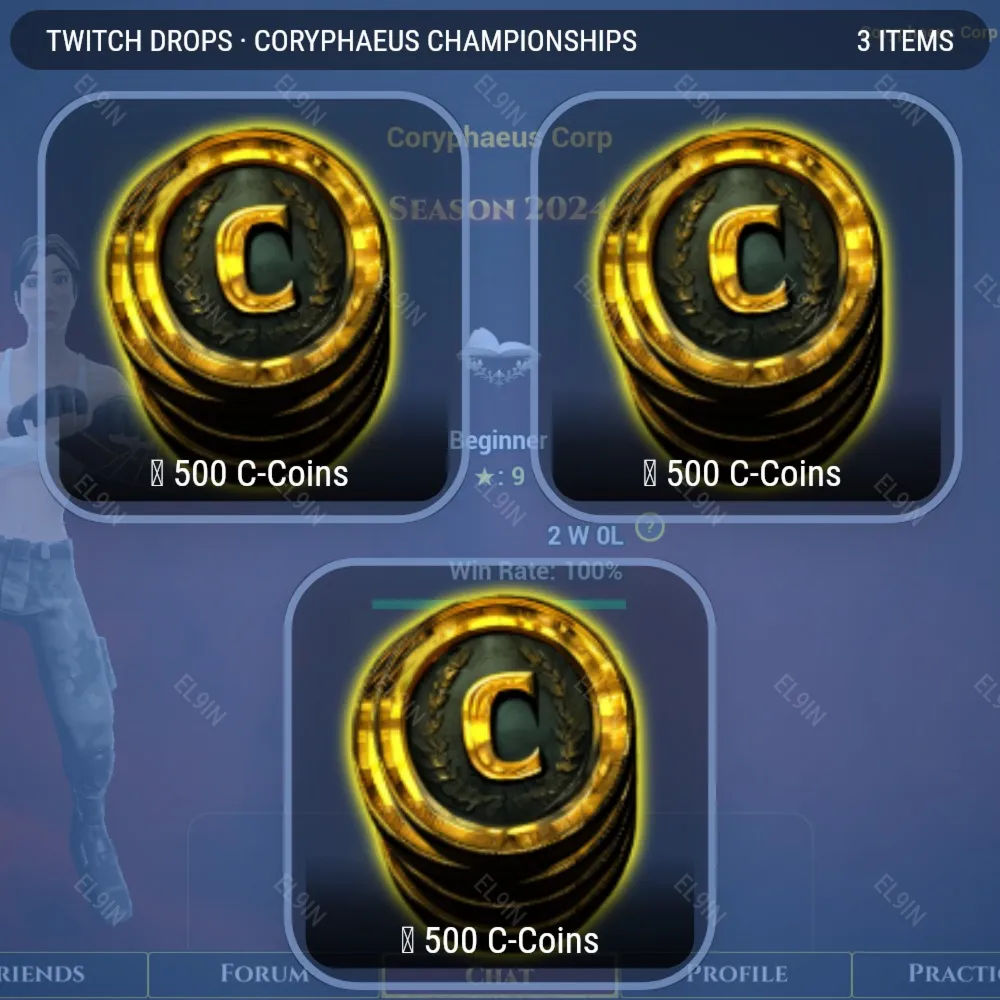 🌌Coryphaeus Championships💫Твич Дропсы🔥3 предметов + 🎁