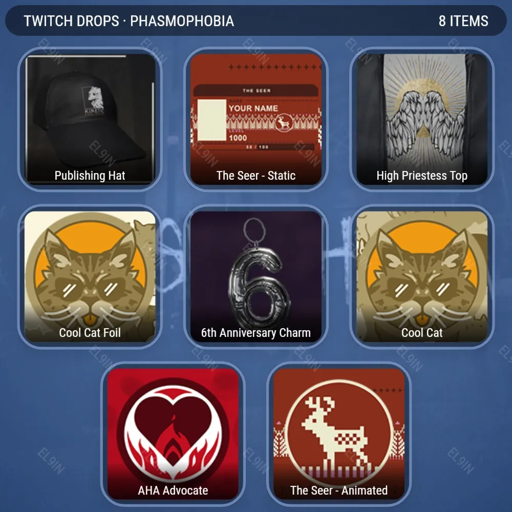 🎯Phasmophobia📈Твич Дропсы🚀8 предметов + 🎁