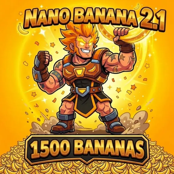 Nano Banana 2.1 - 1500 бананов (генерация изображений нейросетью Gemini)