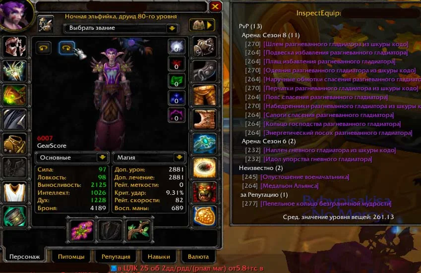 Друид ночная эльфийка (Ж) лич х100 №4