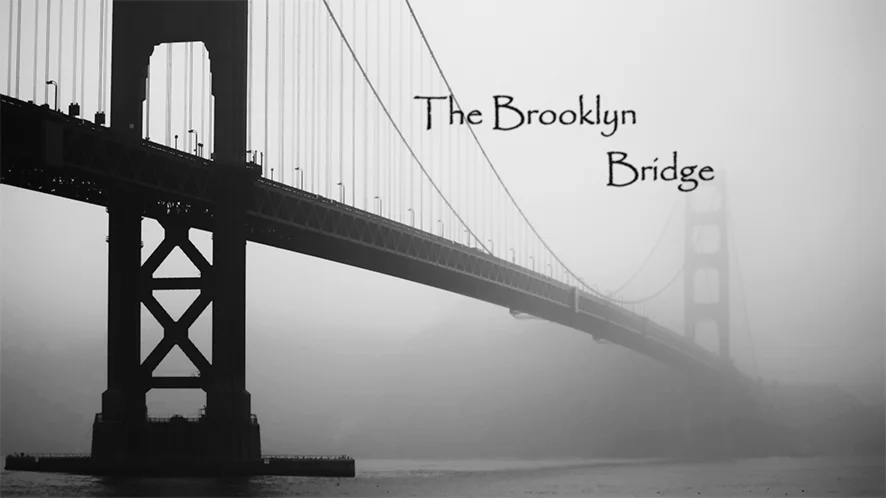 Интерьерный постер - бруклинский мост