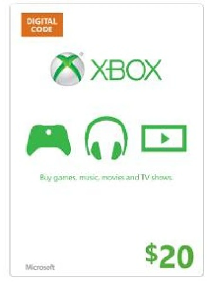 Xbox LIVE pay card  20$ USA + Big Discounts