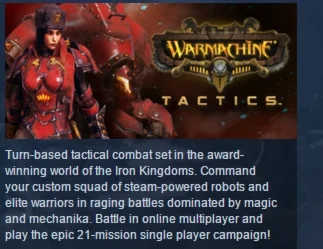 WARMACHINE: Tactics Standard Edition STEAM KEY GLOBAL