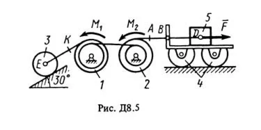 Решение задачи Д8 В50, решебник Тарг С.М. 1983 года