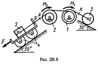 Решение задачи Д8 В82, решебник Тарг С.М. 1983 года