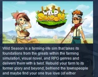 WILD SEASON ( Steam Key / Region Free ) GLOBAL ROW