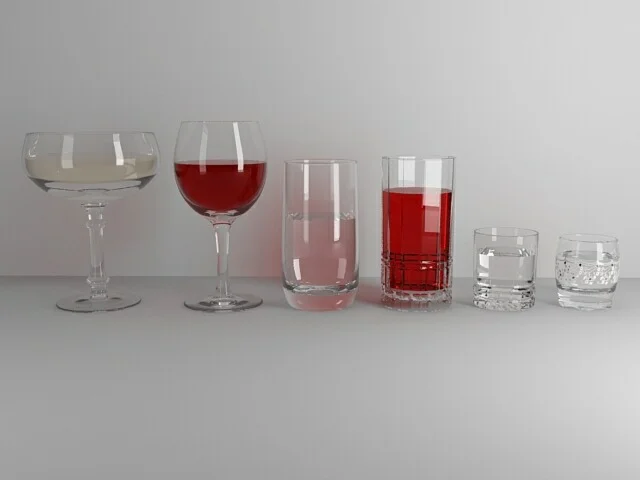 Бокалы, стаканы, рюмки