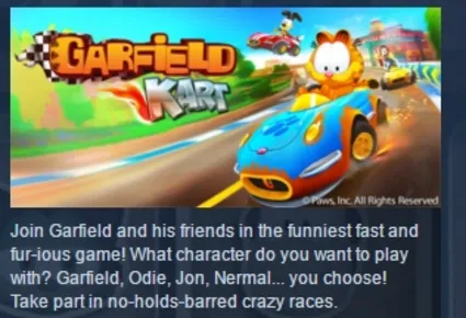 Garfield Kart STEAM KEY REGION FREE GLOBAL+РОССИЯ