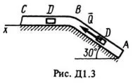 Решение задачи Д1 Вариант 38, решебник Тарг С.М. 1983