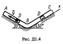 Решение задачи Д1 Вариант 40, решебник Тарг С.М. 1983