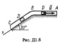 Решение задачи Д1 Вариант 89, решебник Тарг С.М. 1983