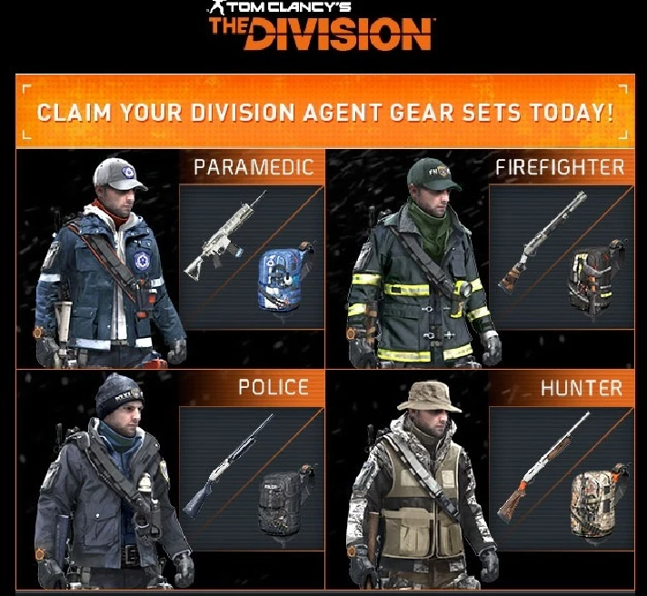 Equipment set Tom Clancy´s The Division XBOX ONE KEY US