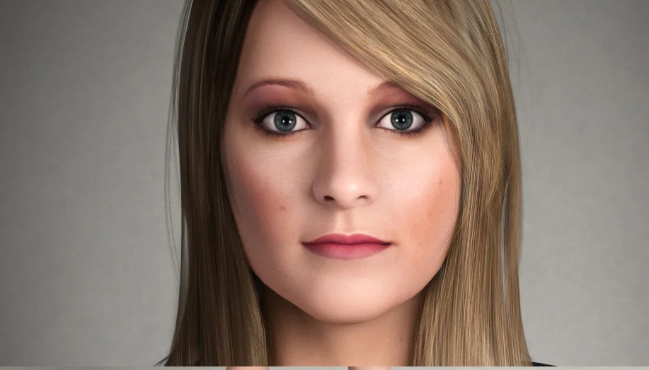 Дени - трехмерная модель девушки
