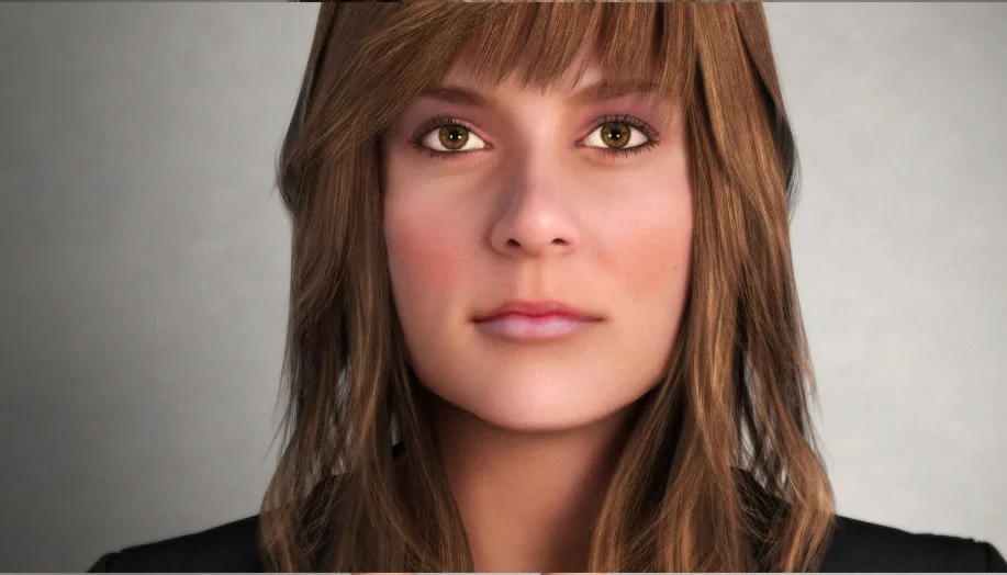 Елена - трехмерная модель девушки