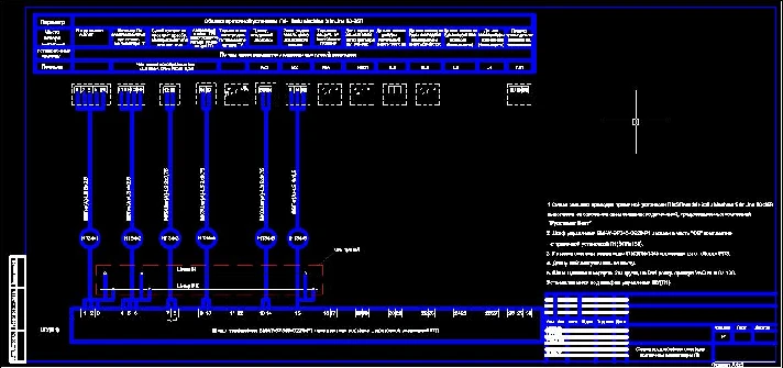 Connection of system of forced ventilation