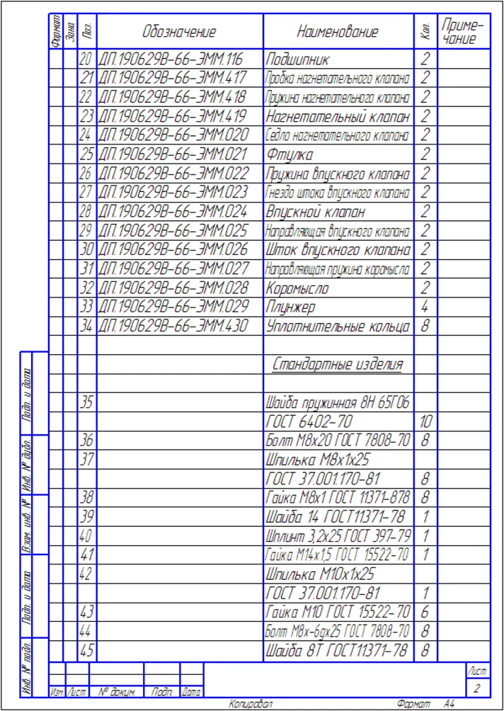 Drawing Compressor Assembly of KAMAZ