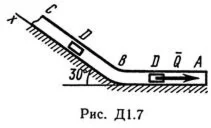 Решение задачи Д1 В 70 решебник термех Тарг С.М. 1982