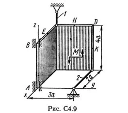 Решение задачи С4 рис 9 усл 3 (вар 93) Тарг С.М. 1989г