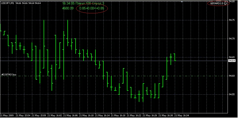 Советник GEPARD2.5 для MetaTrader 4 доработан 03.2009