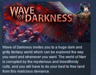 WAVE OF DARKNESS  STEAM KEY REGION FREE GLOBAL