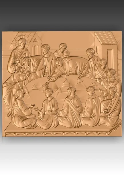 Прямая ссылка на 3d модель  Тайная вечеря