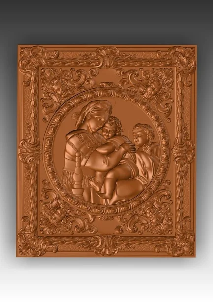 Прямая ссылка на 3d модель madonna_v_kresle_rafael