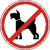 Наклейка. Вход с собаками воспрещен. Формат .cdr