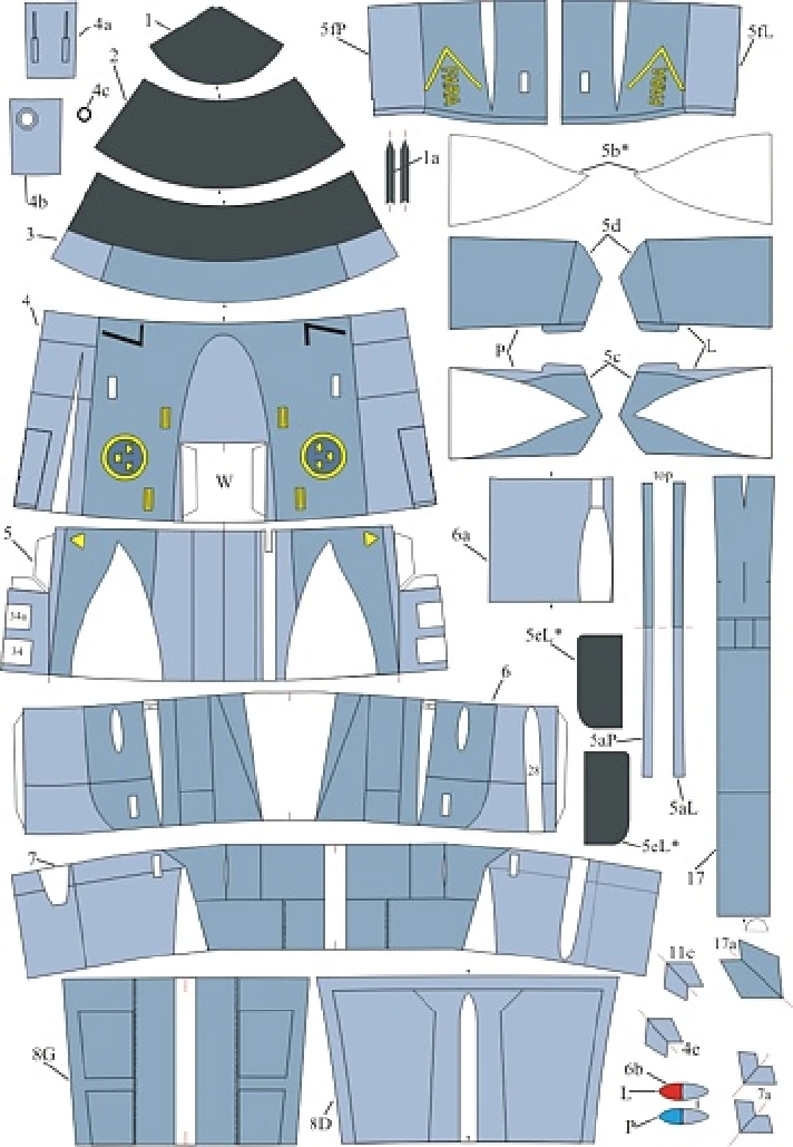 SAAB JAS39 Gripen. PDF-version. Paper Model