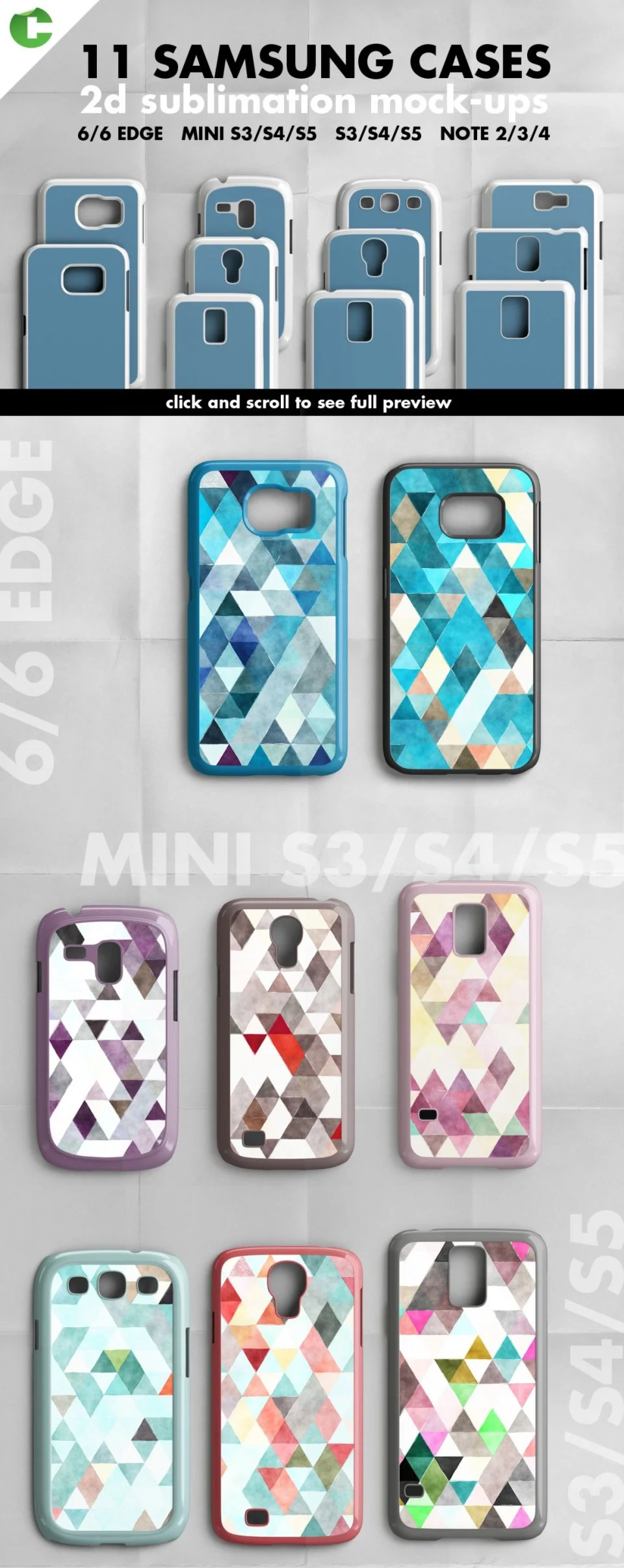 SAMSUNG CASE MOCK-UP 2d print