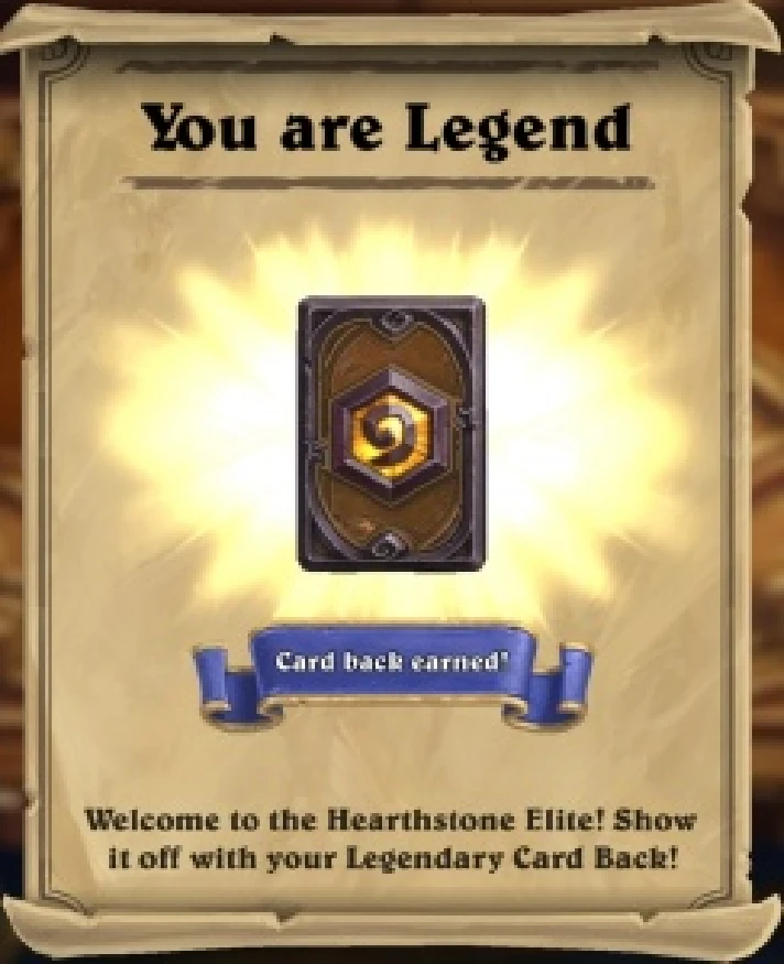 LEGENDARY SHIRT (RANK LEGEND) HEARTHSTONE.