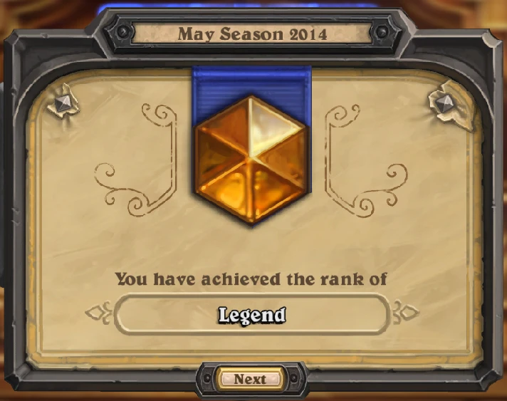 LEGENDARY SHIRT (RANK LEGEND) HEARTHSTONE.