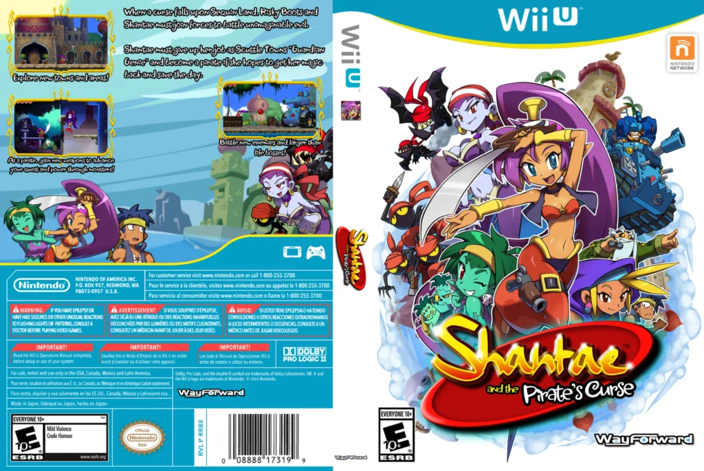 Shantae and the Pirate's Curse - код загрузки для WII U