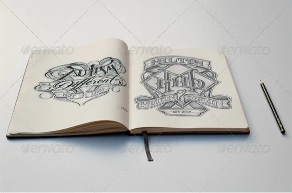 Sketch Book Mockup