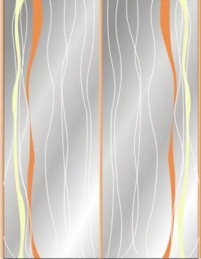 Шаблон №9 Векторный шаблон на зеркало шкаф-купе.