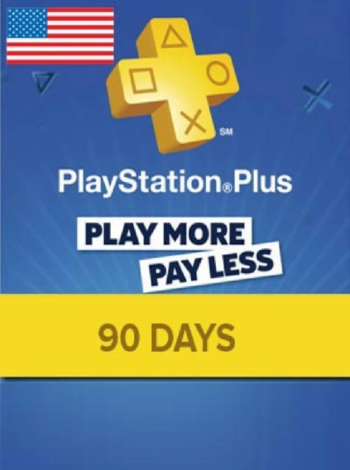 Playstation Plus PSN Plus 90 days USA