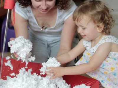 Технология домашний снег, материал для творчества