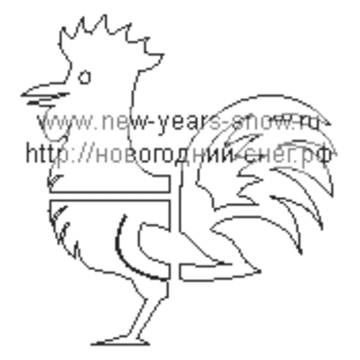Stencil cock (symbol of 2017)