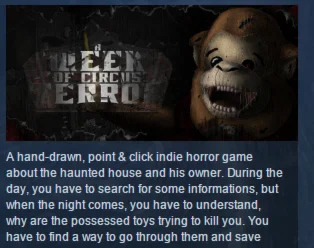 A Week of Circus Terror 💎STEAM KEY REGION FREE GLOBAL