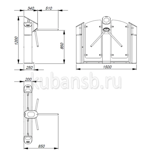 Турникет Praktika-t-03
