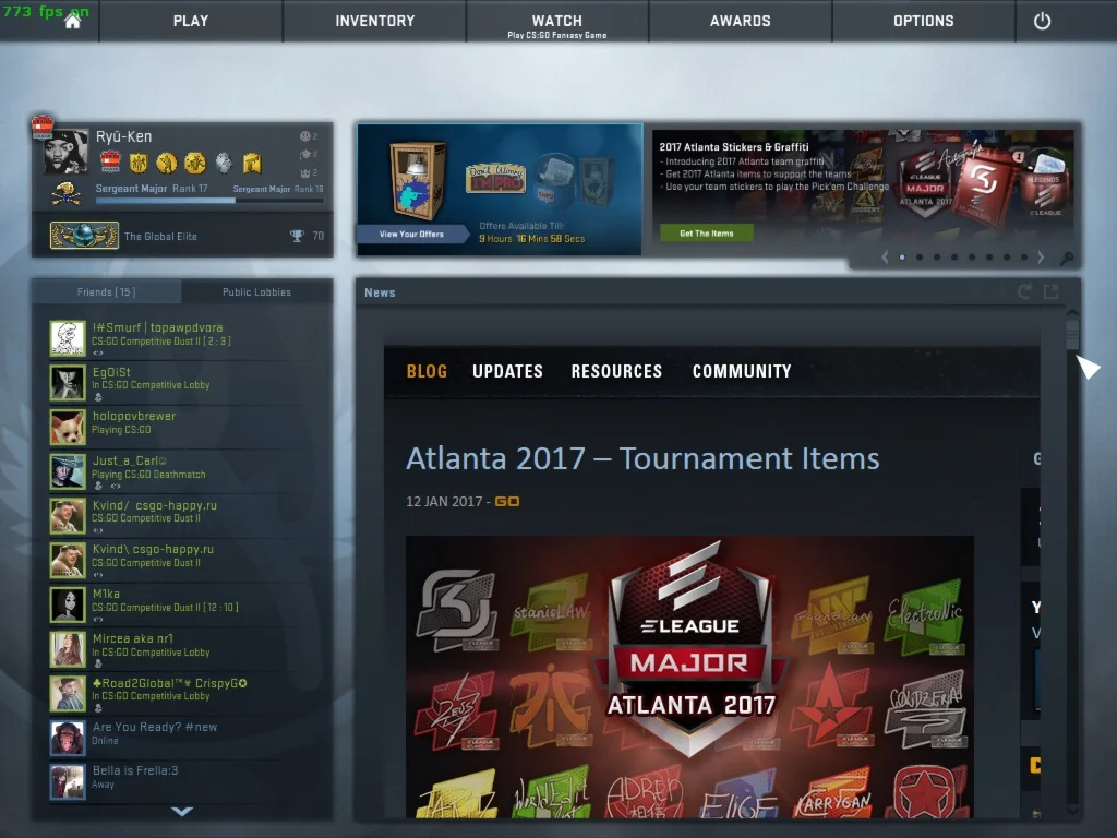 Аккаунт CS:GO со званием Global Elite