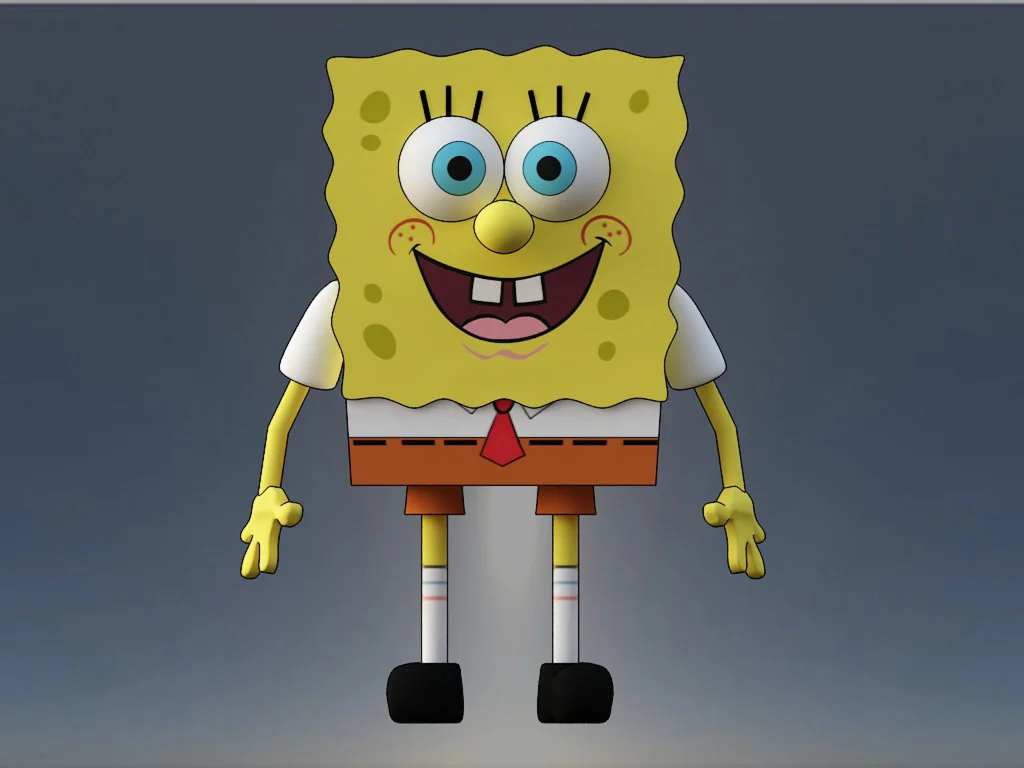 3d модель Губка боб Sponge bob