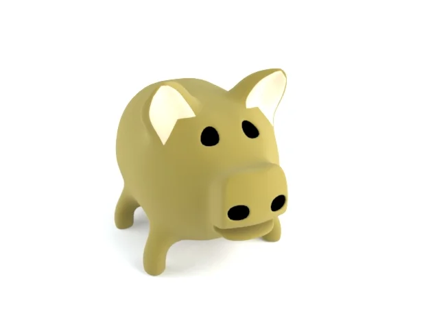 3d модель свинка