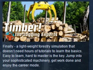 TIMBER! THE LOGGING EXPERTS  STEAM KEY REGION FREE