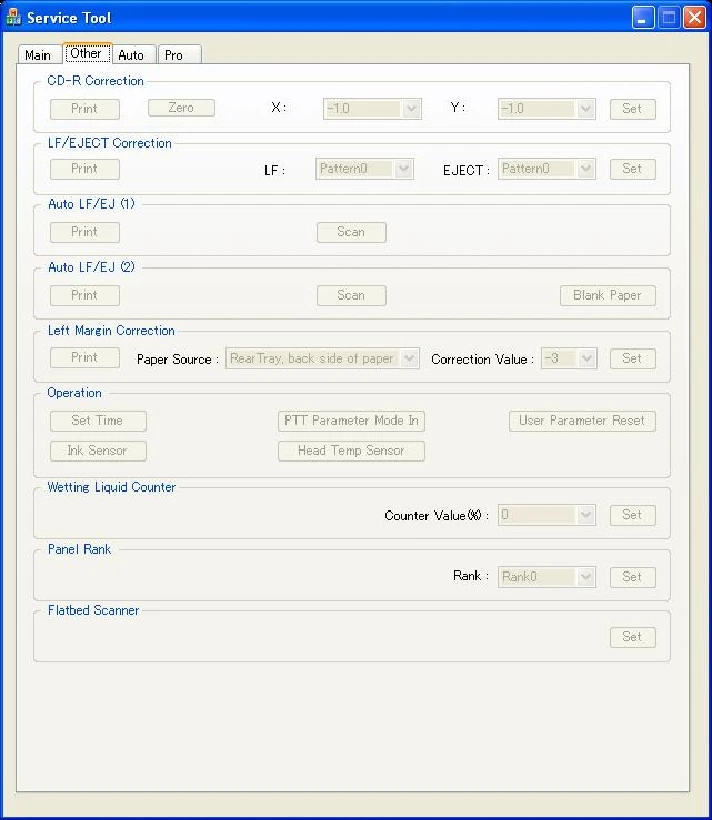 Canon Service Tool V4907