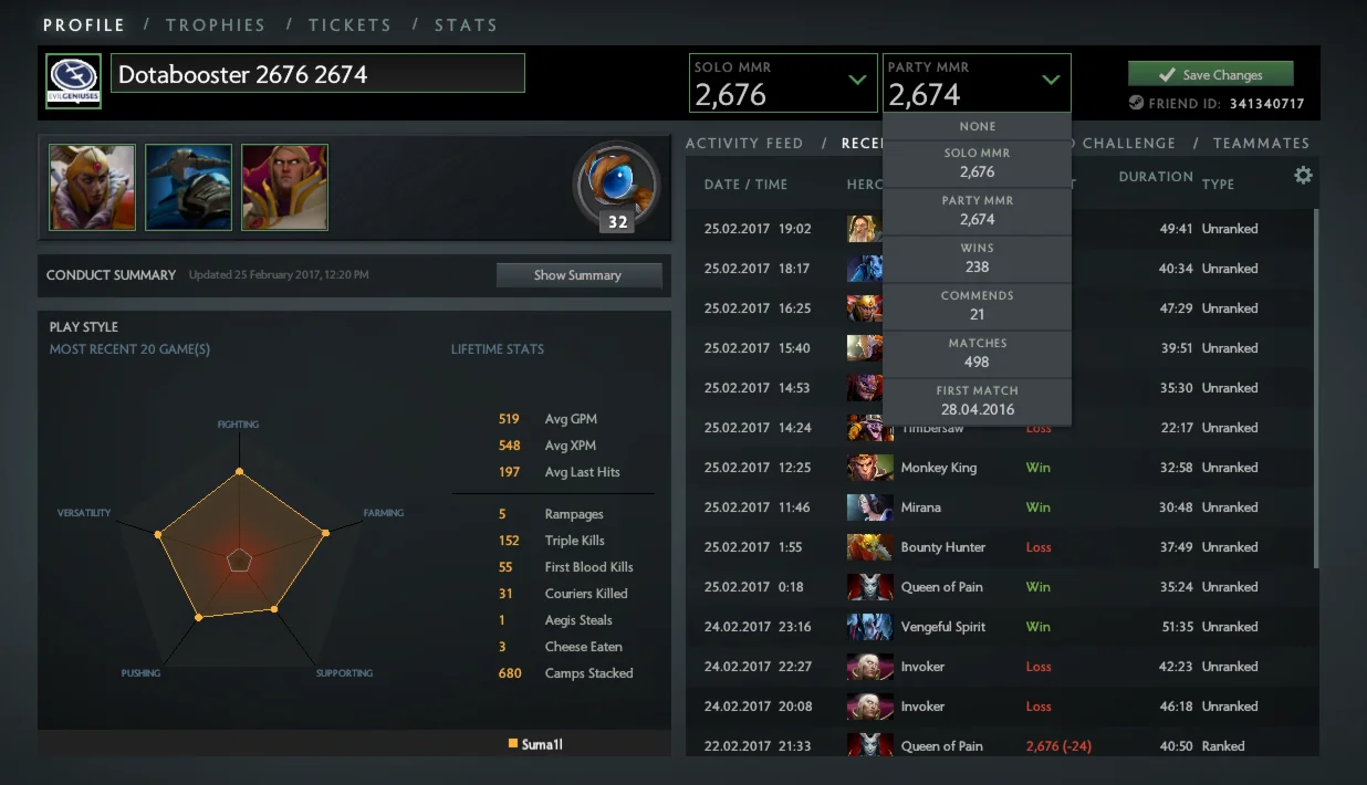 2676 Solo + Party 2674